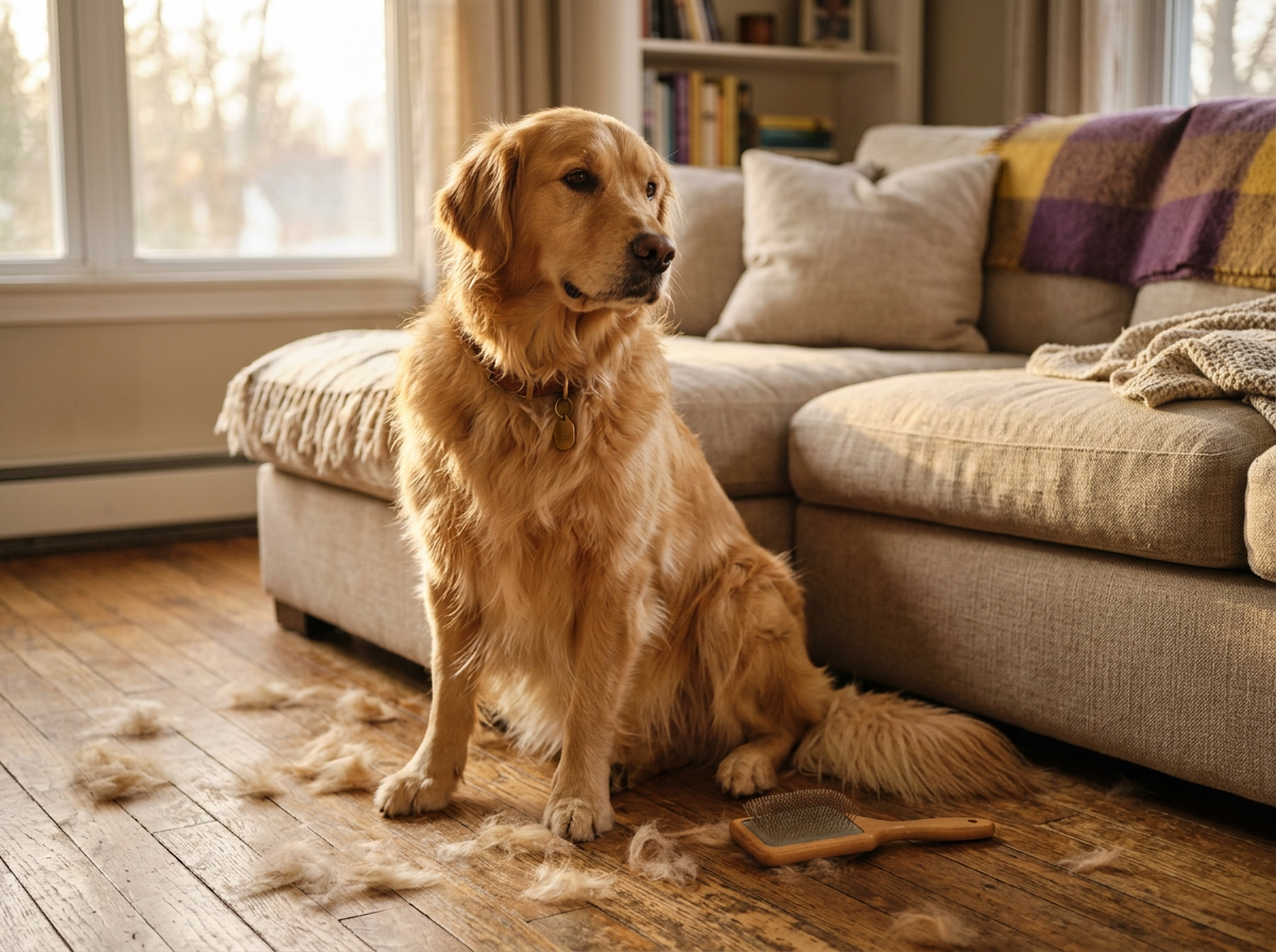 Why your dog suddenly looks like a moulting bird in May