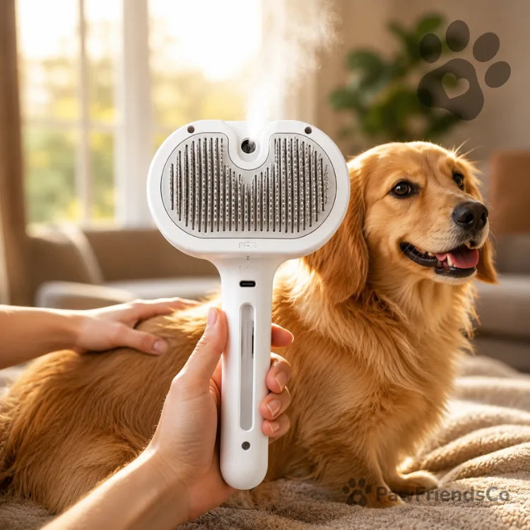 MistBrush™ Pet Grooming Brush
