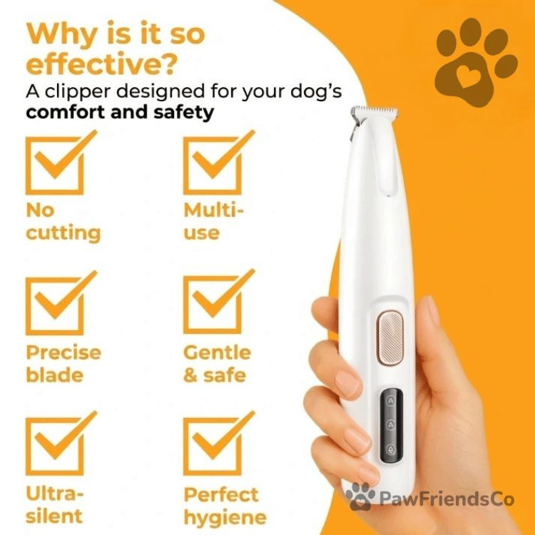 EasyMow Fur Mower quiet trimmer for pet paws