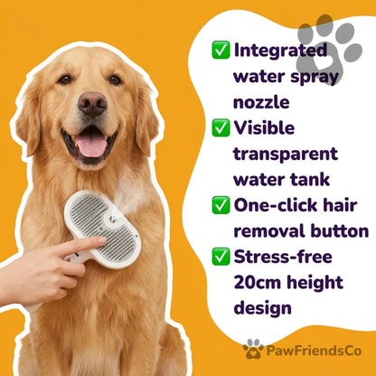 MistBrush™ Pet Grooming Brush